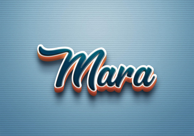 Free photo of Cursive Name DP: Mara