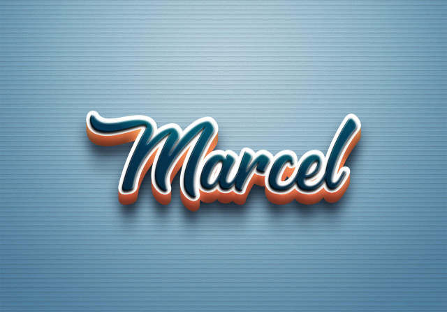 Free photo of Cursive Name DP: Marcel