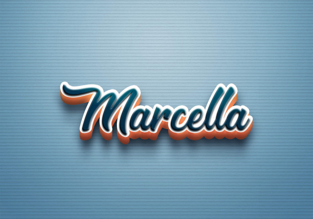 Free photo of Cursive Name DP: Marcella