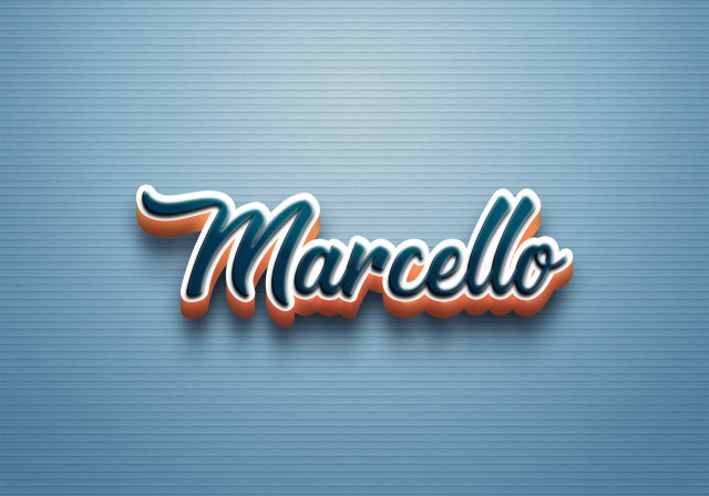 Free photo of Cursive Name DP: Marcello