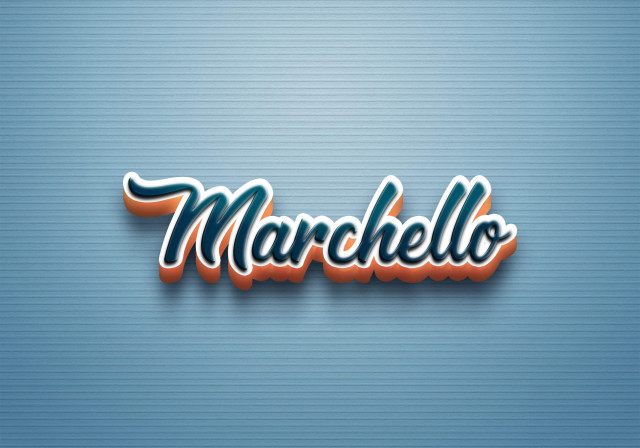 Free photo of Cursive Name DP: Marchello