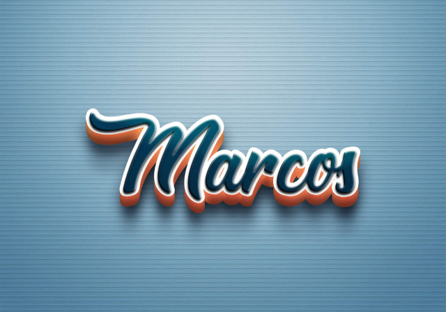 Free photo of Cursive Name DP: Marcos