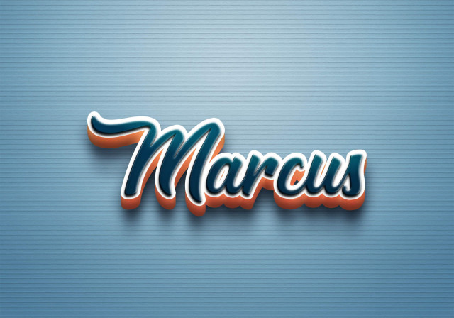Free photo of Cursive Name DP: Marcus