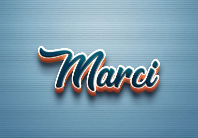 Free photo of Cursive Name DP: Marci