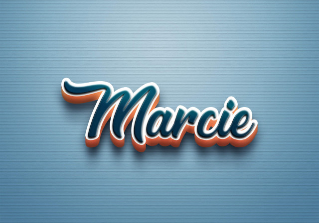 Free photo of Cursive Name DP: Marcie