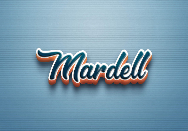 Free photo of Cursive Name DP: Mardell