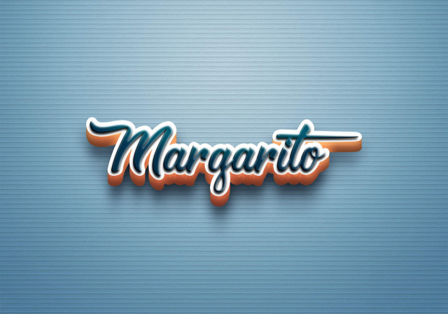 Free photo of Cursive Name DP: Margarito