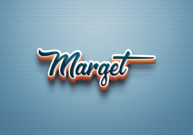 Free photo of Cursive Name DP: Marget