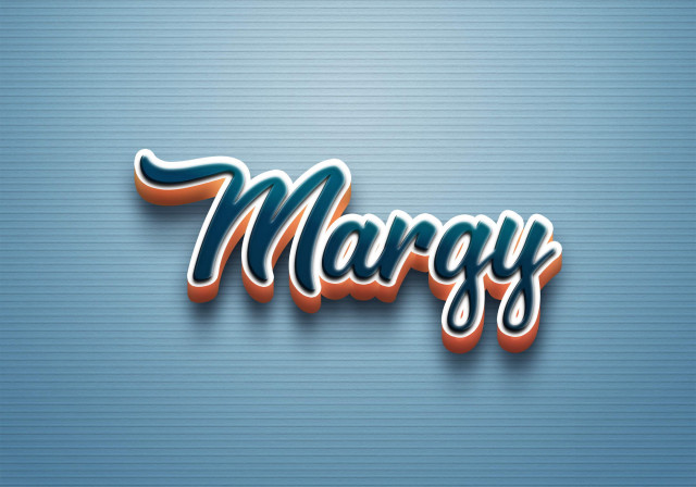 Free photo of Cursive Name DP: Margy