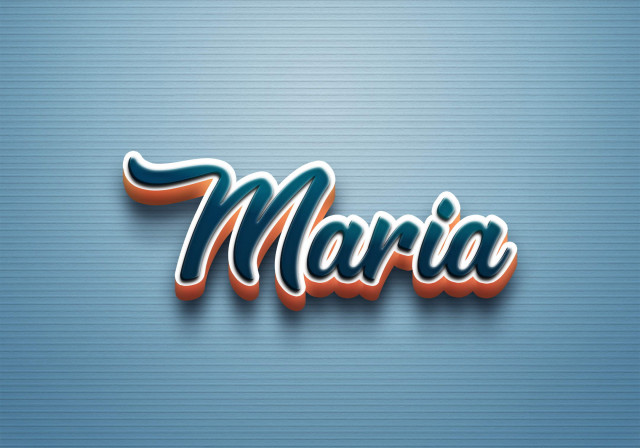 Free photo of Cursive Name DP: Maria