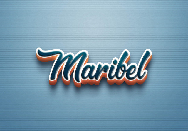 Free photo of Cursive Name DP: Maribel