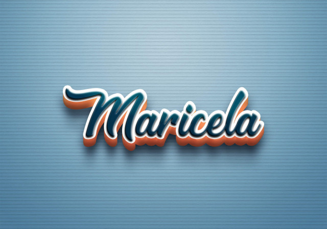 Free photo of Cursive Name DP: Maricela