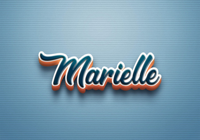 Free photo of Cursive Name DP: Marielle