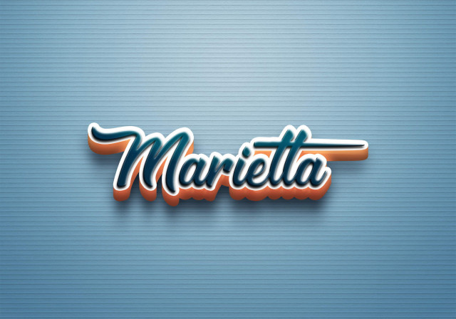 Free photo of Cursive Name DP: Marietta