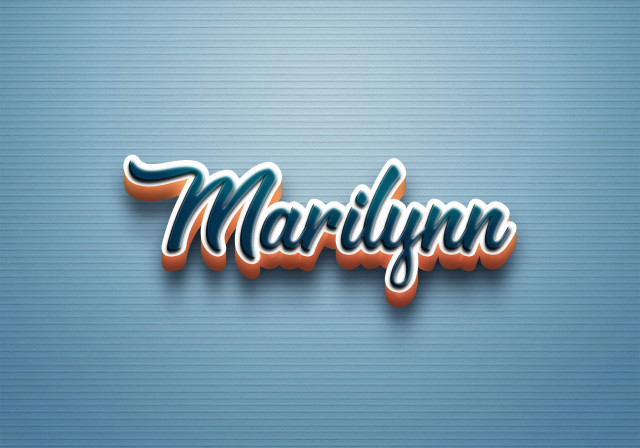 Free photo of Cursive Name DP: Marilynn