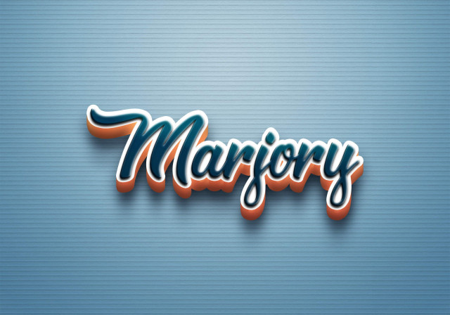 Free photo of Cursive Name DP: Marjory