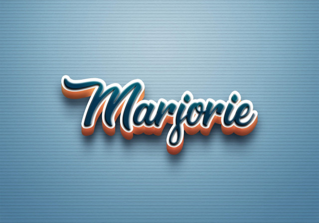 Free photo of Cursive Name DP: Marjorie