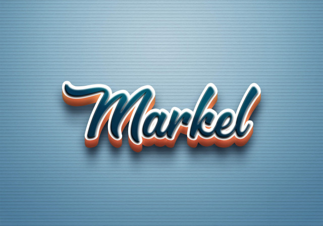 Free photo of Cursive Name DP: Markel