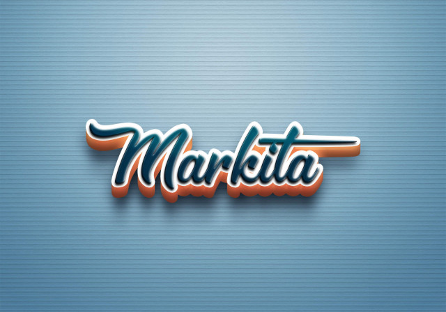 Free photo of Cursive Name DP: Markita