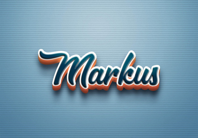 Free photo of Cursive Name DP: Markus