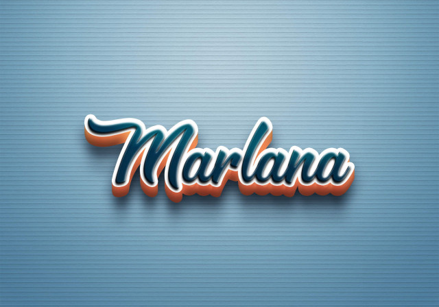 Free photo of Cursive Name DP: Marlana