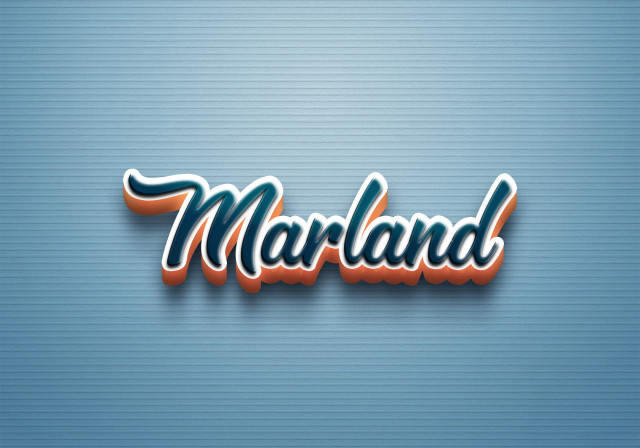 Free photo of Cursive Name DP: Marland