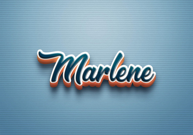 Free photo of Cursive Name DP: Marlene