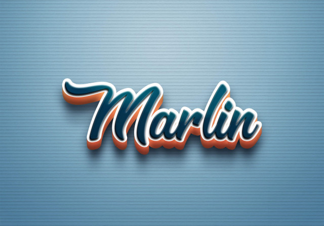 Free photo of Cursive Name DP: Marlin