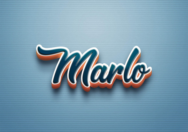 Free photo of Cursive Name DP: Marlo