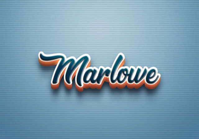 Free photo of Cursive Name DP: Marlowe