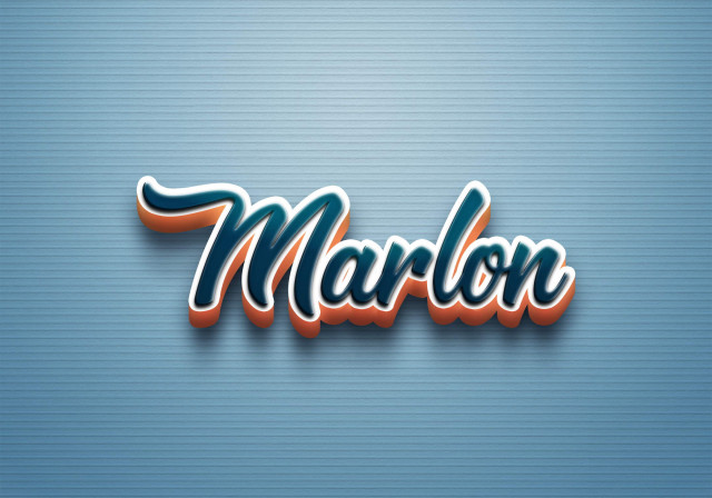 Free photo of Cursive Name DP: Marlon