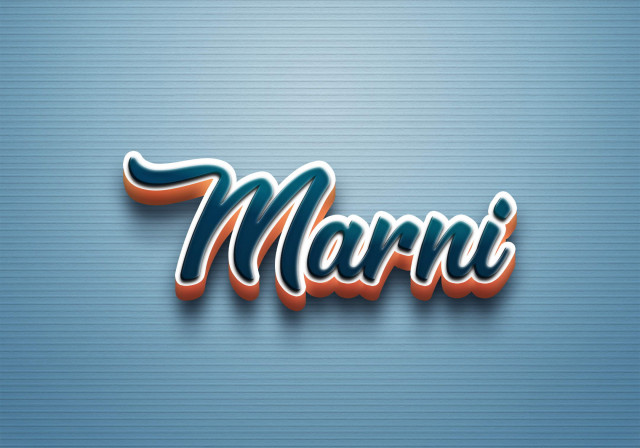 Free photo of Cursive Name DP: Marni