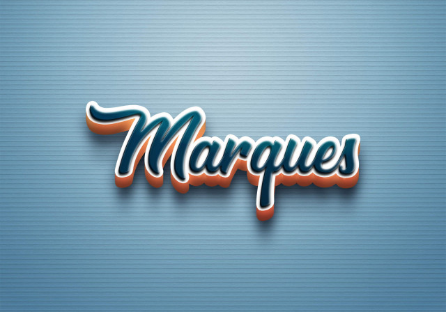 Free photo of Cursive Name DP: Marques