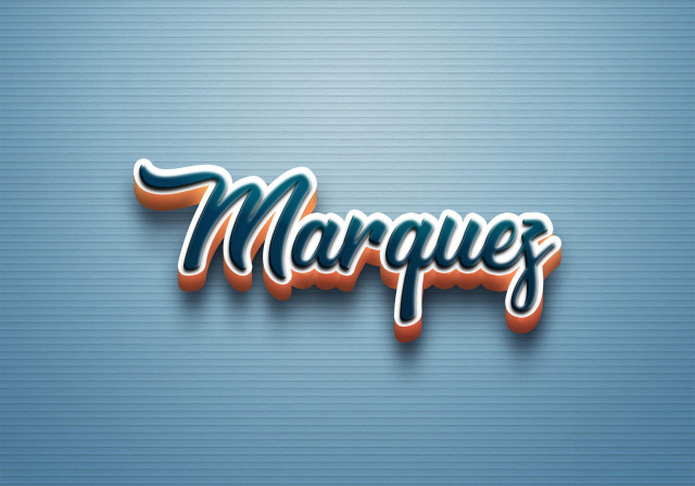 Free photo of Cursive Name DP: Marquez