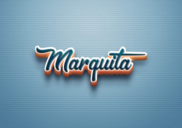 Free photo of Cursive Name DP: Marquita