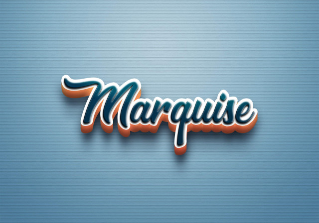 Free photo of Cursive Name DP: Marquise