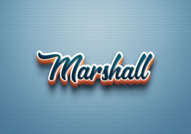 Free photo of Cursive Name DP: Marshall