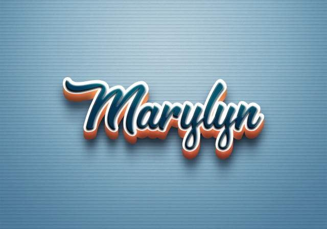 Free photo of Cursive Name DP: Marylyn