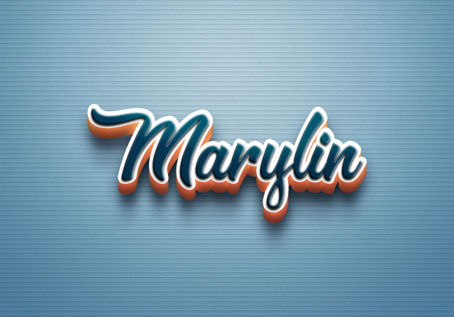 Free photo of Cursive Name DP: Marylin