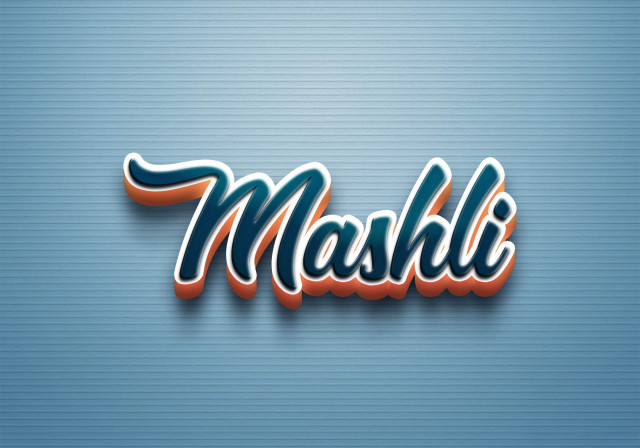 Free photo of Cursive Name DP: Mashli