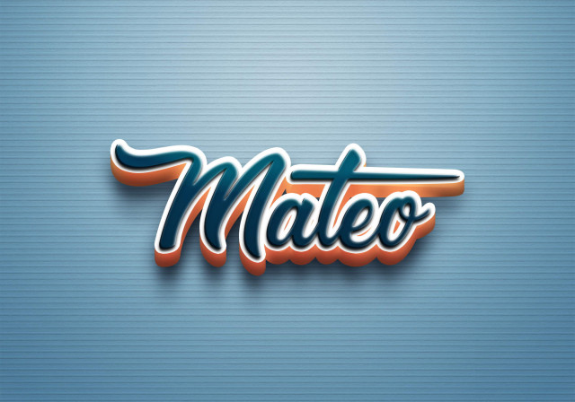 Free photo of Cursive Name DP: Mateo