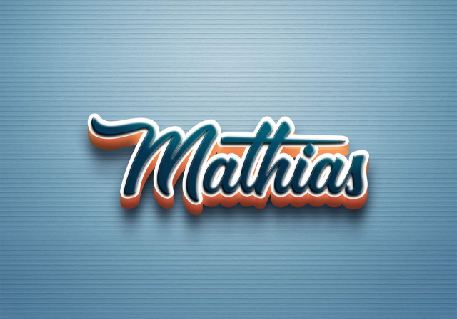 Free photo of Cursive Name DP: Mathias