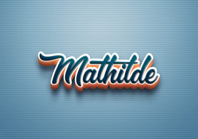 Free photo of Cursive Name DP: Mathilde