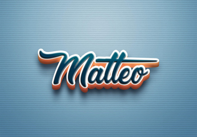 Free photo of Cursive Name DP: Matteo