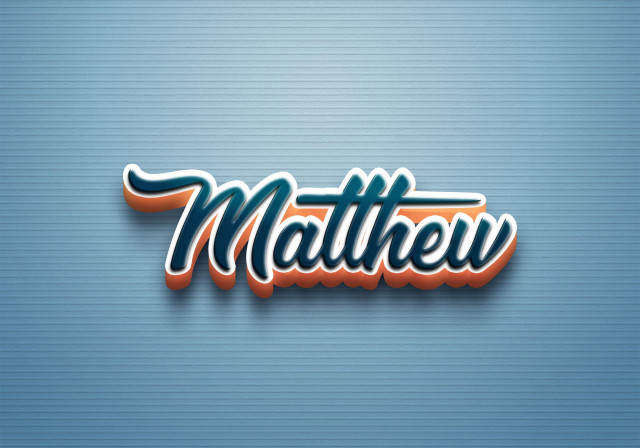 Free photo of Cursive Name DP: Matthew