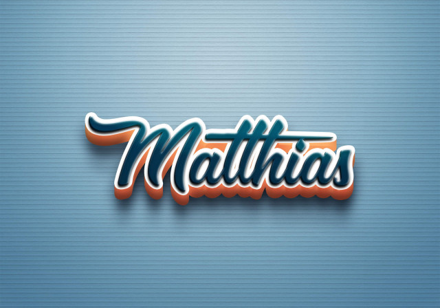 Free photo of Cursive Name DP: Matthias