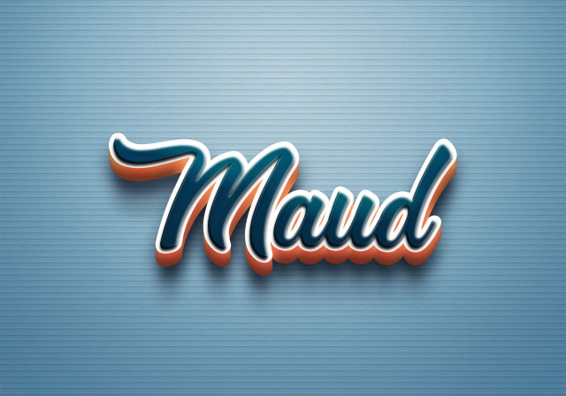 Free photo of Cursive Name DP: Maud