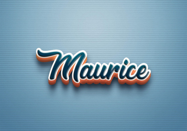Free photo of Cursive Name DP: Maurice