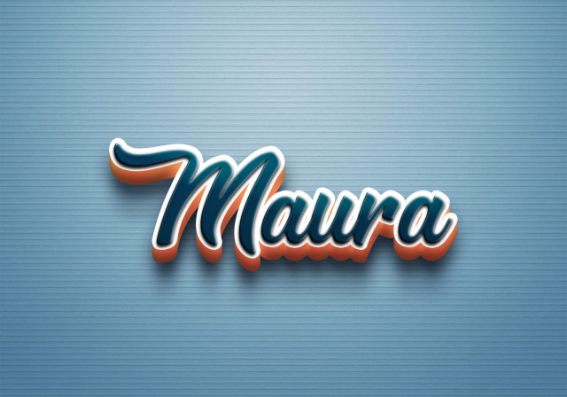 Free photo of Cursive Name DP: Maura