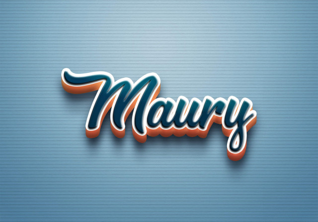 Free photo of Cursive Name DP: Maury
